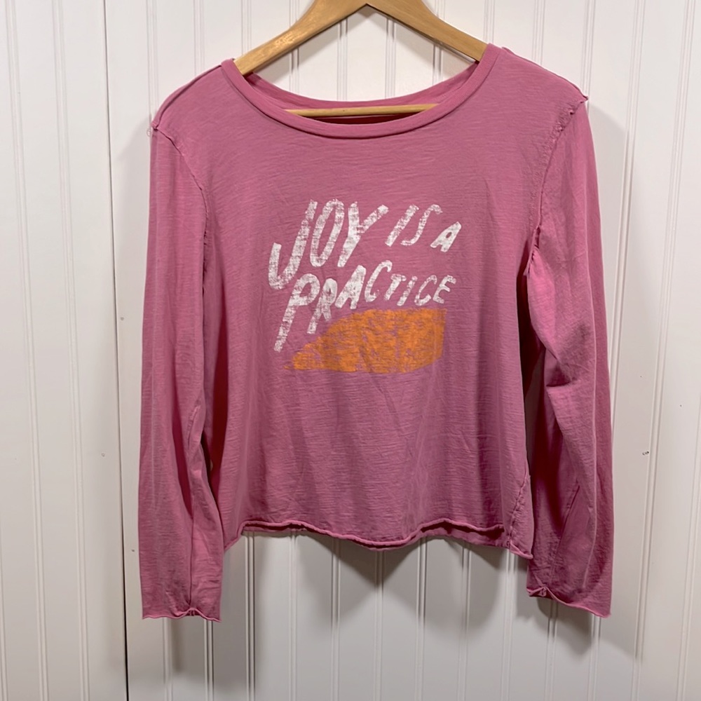 Anthropologie Patula cropped long sleeve shirt